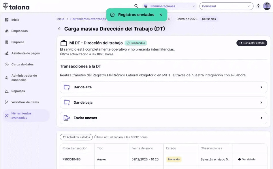 Preview image Mi DT - Integración Talana/DT
