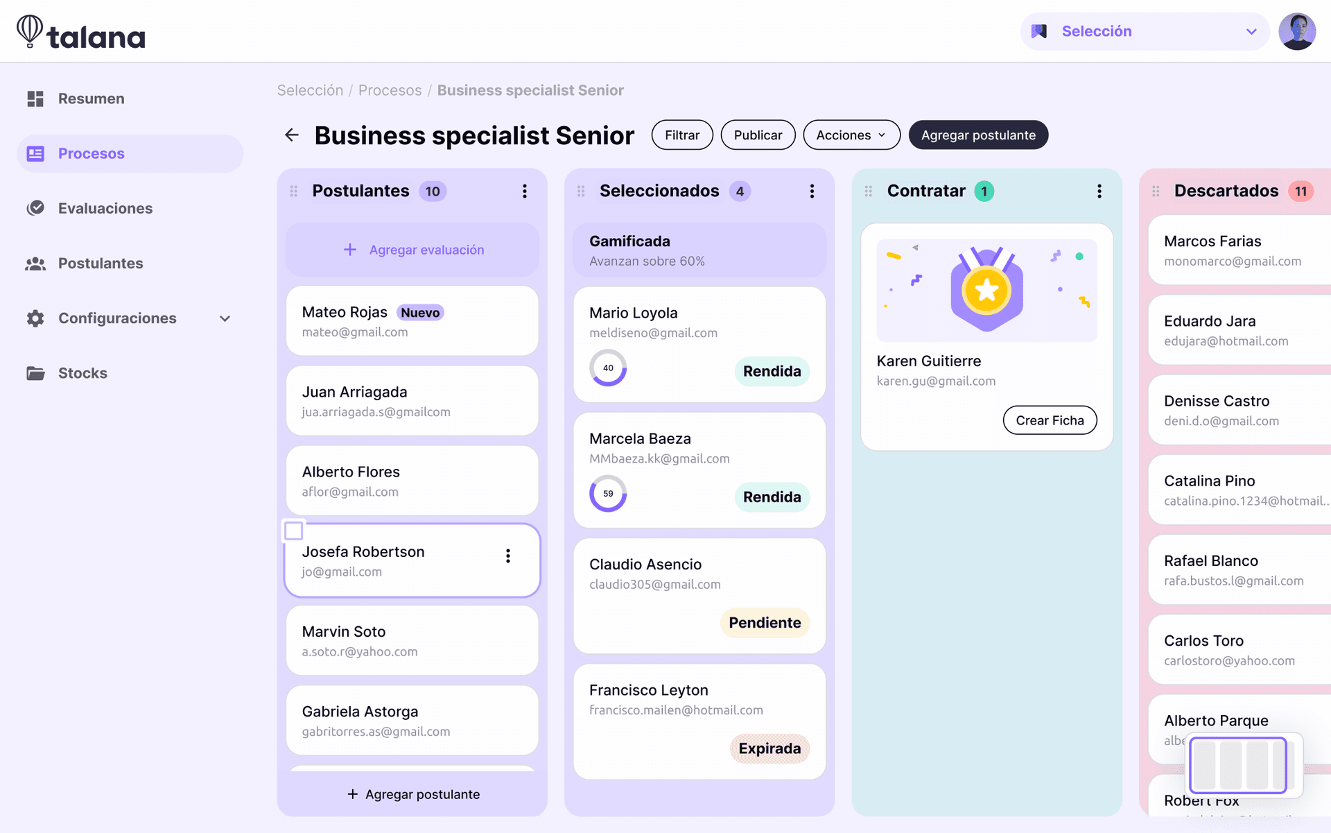 Preview image Gestor de Procesos de Reclutamiento